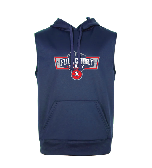 Pro Sleeveless Training Hoodie – Navy